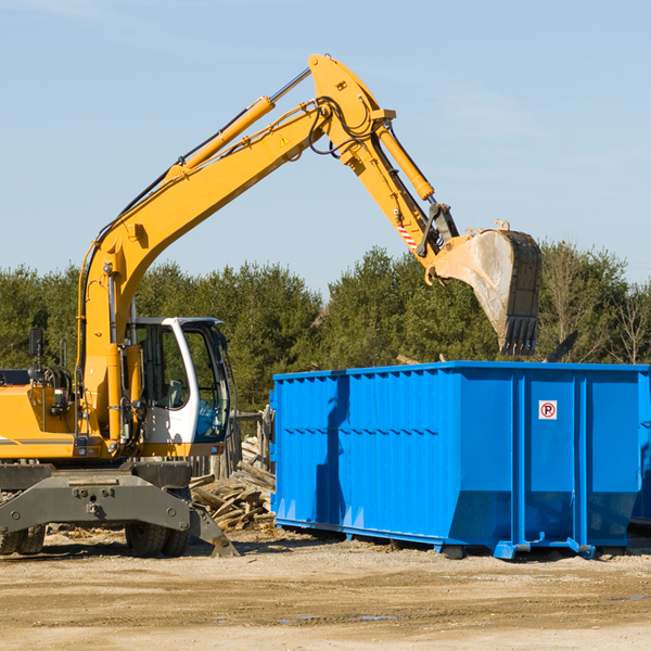 can i choose the location where the residential dumpster will be placed in Breedsville